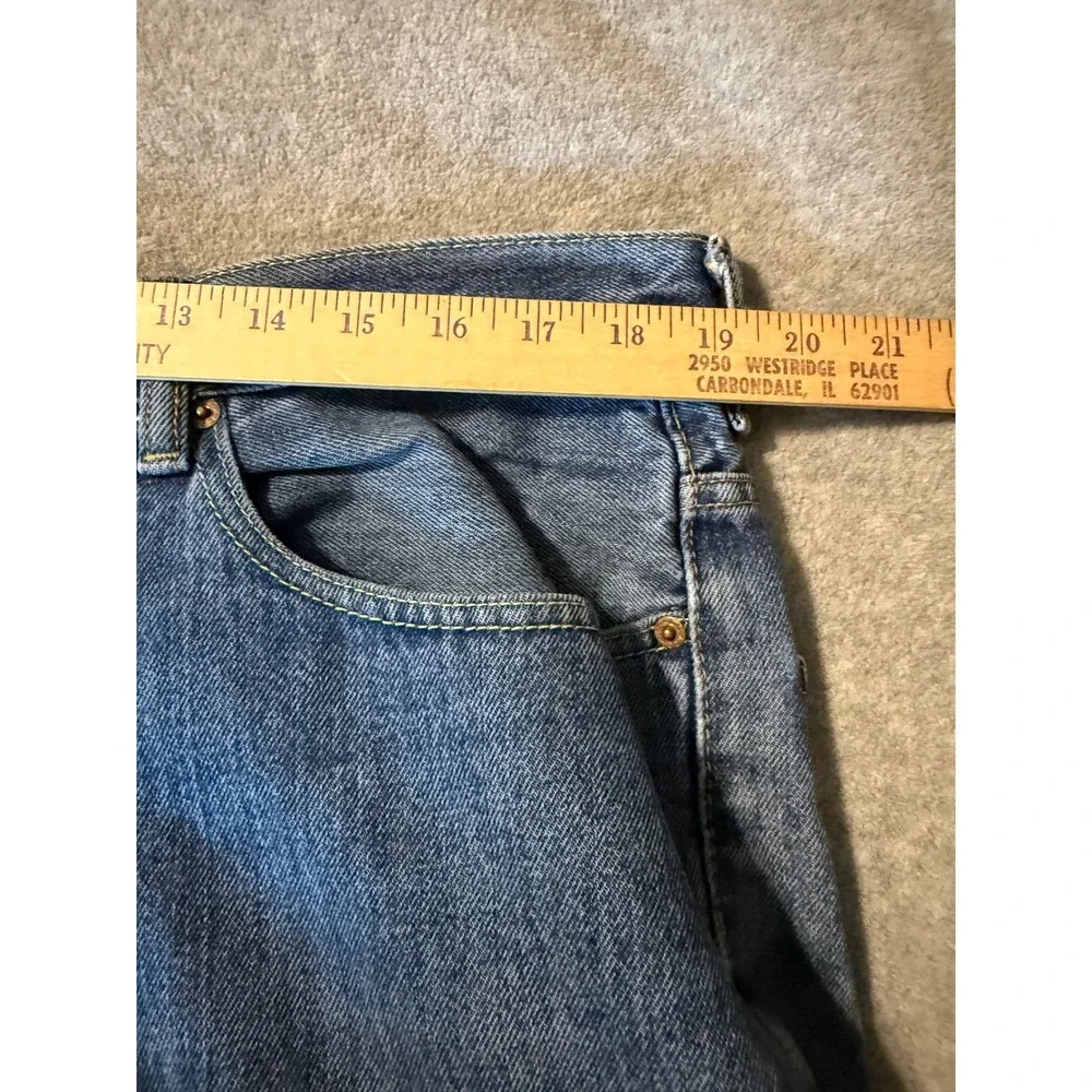 Levis 550 Relaxed Fit Tapered Leg Blue Denim Jeans Mens 38x36 Medium Wash